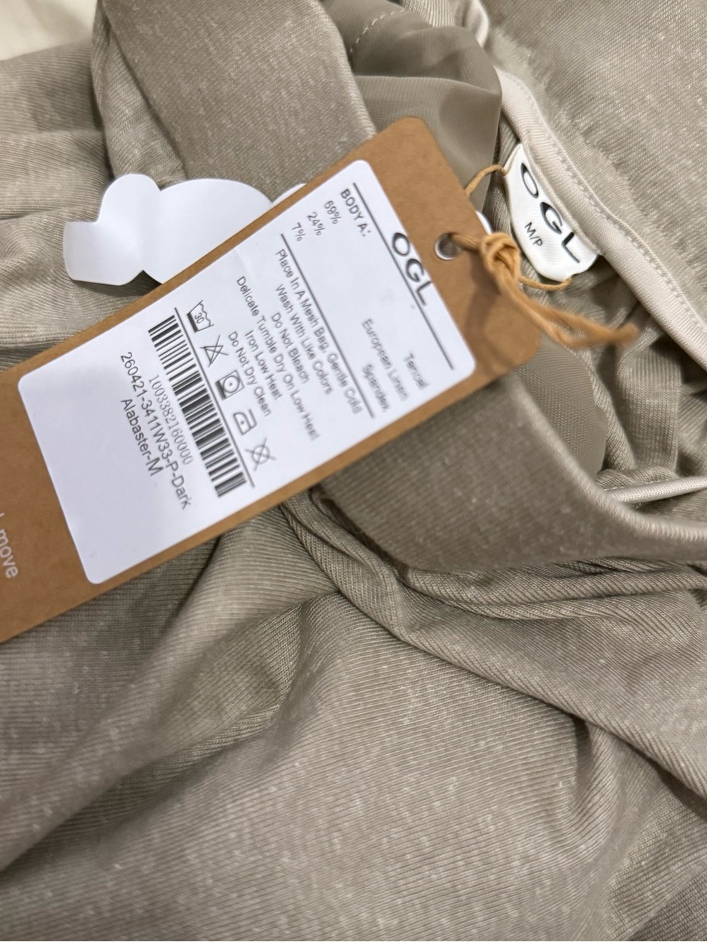 NWT OGL Tencel European Linen Soft Linen Knit A-Line Maxi Skirt Pockets MP - Picture 2 of 2